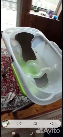 Ванночка для купания и пеленальный столик 2 в1