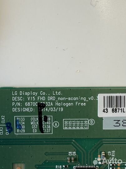 6870c-0532a от Haier le43k6500sa t-con