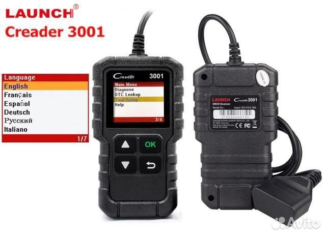 Автосканер Launch Creader 3001