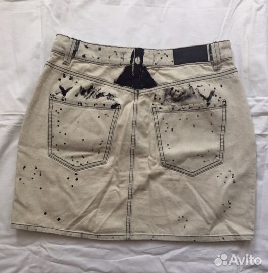 Джинсовая мини юбка y2k