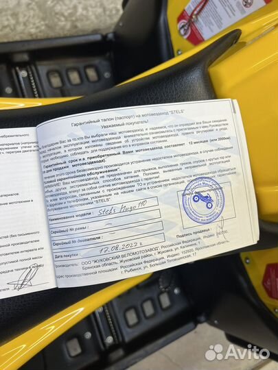 Квадроцикл Stels ATV 110A hugo