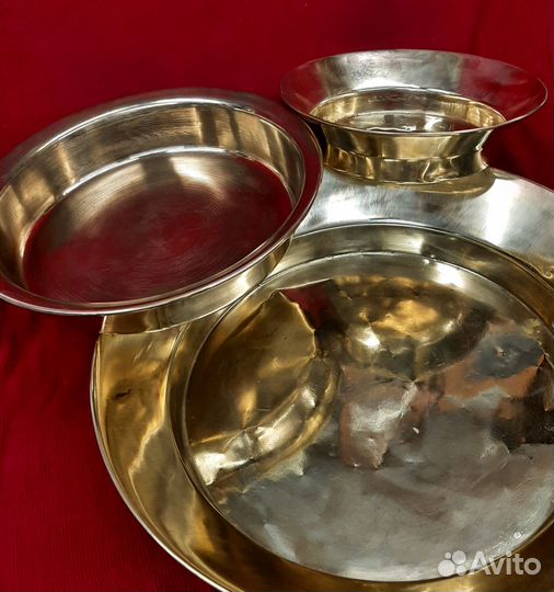 Медный таз винтажный