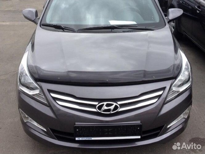 Дефлектор капота hyundai solaris (2014-2017)