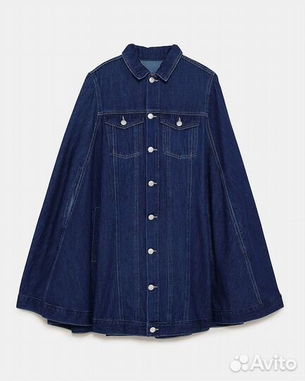 Джинсовый кейп zara