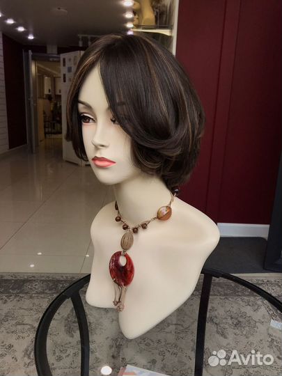 Парик на шёлке из натуральных волос