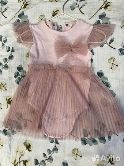 Платье для новорожденной девочки 56-62