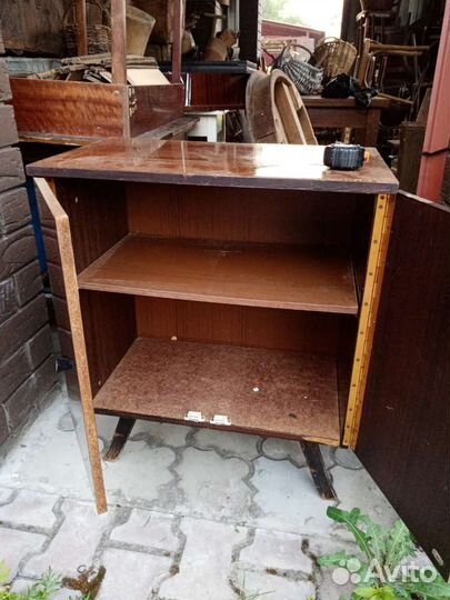 Советская полированная тумба, тумбочка