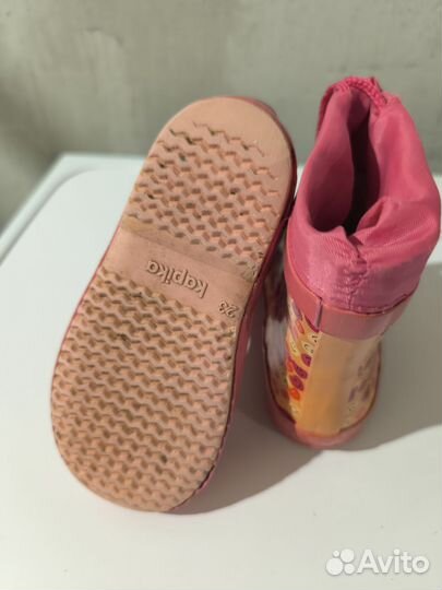 Резиновые сапоги для девочки 23