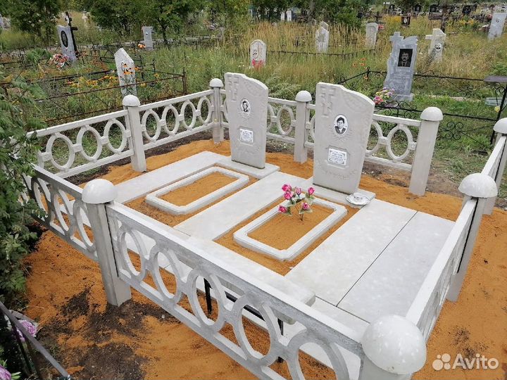 Памятники оградки плитка изготовление установка