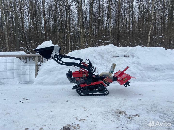 Мини-трактор гусеничный культиватор 35
