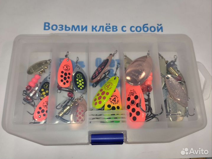 Мнабор вращающихся блесен Mepps(реплика) 16 блесен
