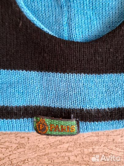 Шапка зимняя Балаклава с козырьком детская