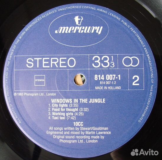 10 CC - windows IN THE jungle / 1983 holland