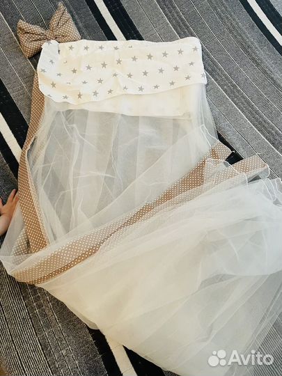 Бортики и балдахин в кроватку