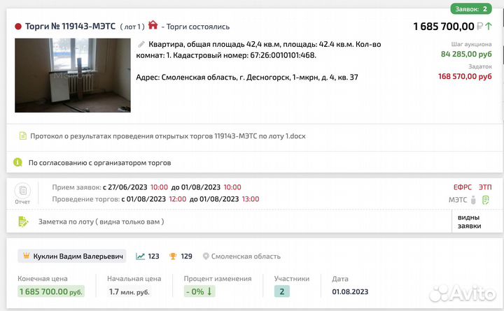 Агент на торгах в Краснодаре. Подача заявок