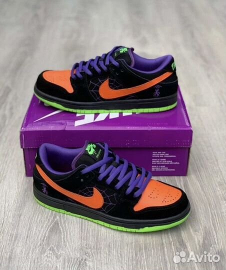 Кроссовки nike sb dunk low halloween