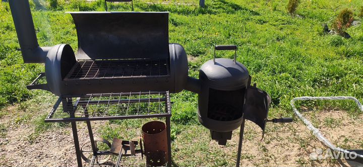 Мангал, смокер, казан, гриль, коптильня 4 в 1