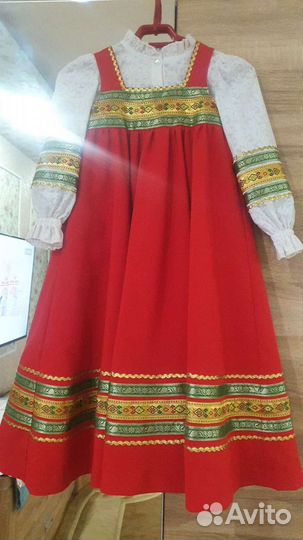 Платье для девочки в казачьем стиле