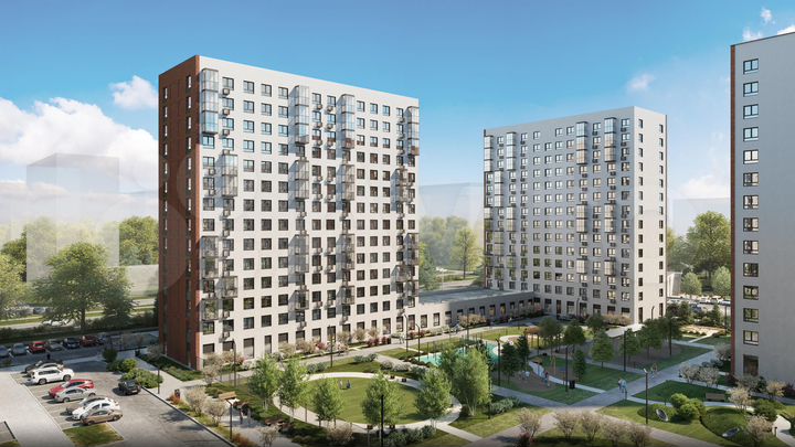 2-к. квартира, 40,8 м², 6/9 эт.