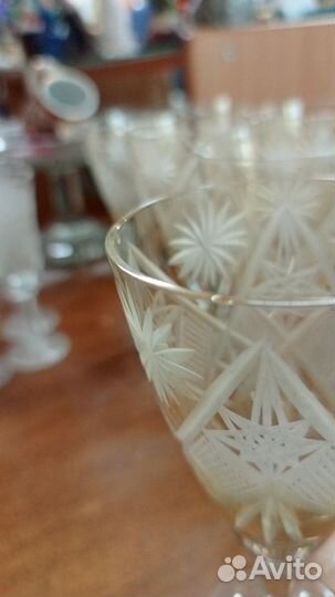 Фужеры, рюмки, стаканы хрустальные, СССР