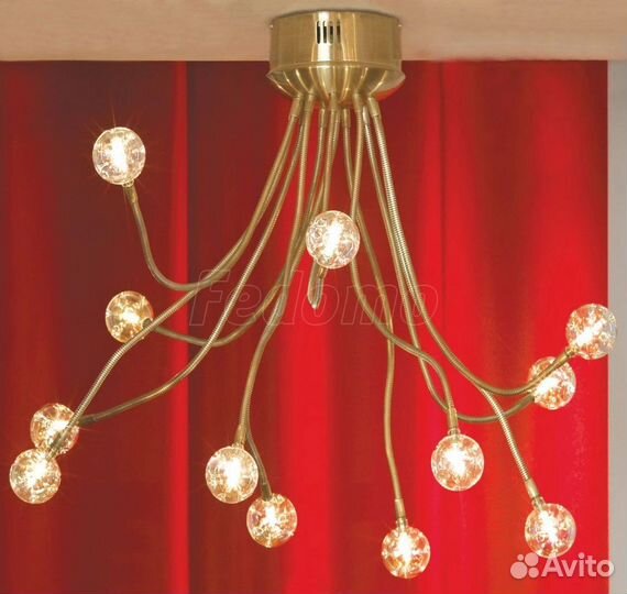 Люстра настенно-потолочная 12 ламп