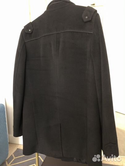 Пальто мужское шерсть черное Donatto city