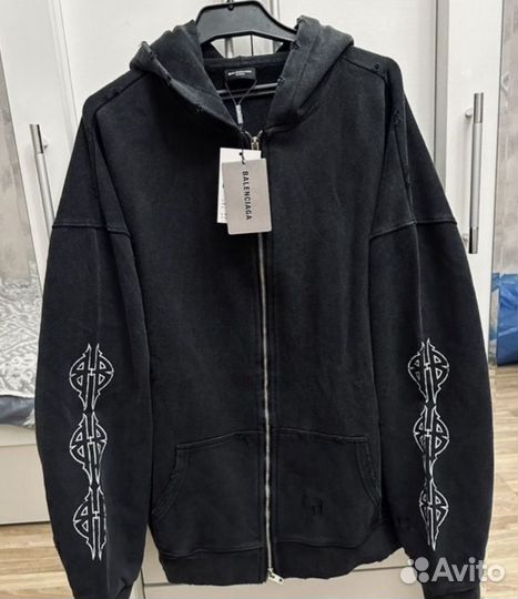 Зип Худи balenciaga paris moon oversize (унисекс)