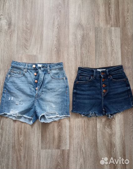 Джинсовые шорты пакетом Zara, Bershka