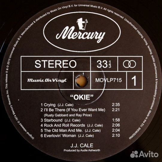 Виниловая пластинка J.J. Cale — okie (LP)