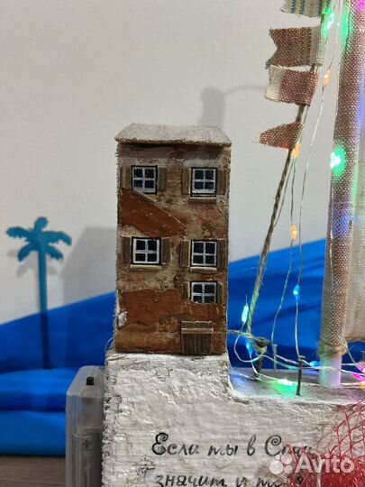 Домик Ночник сувенир из Сочи