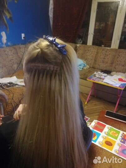 Снятие нарощенных волос