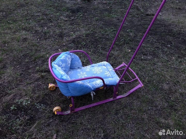 Детские санки коляска