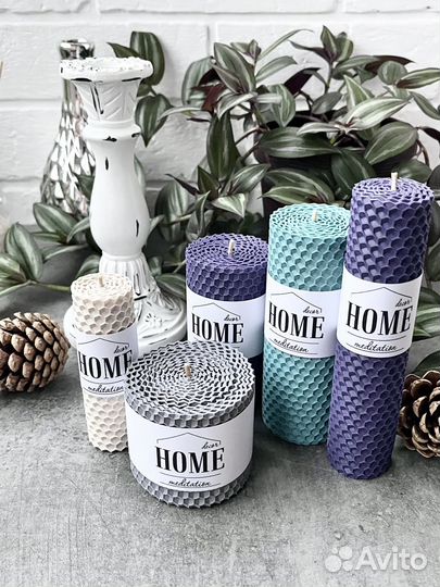 Подарок на новоселье свечи из вощины