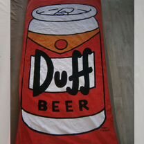 Полотенце банное duff beer 74 х 147