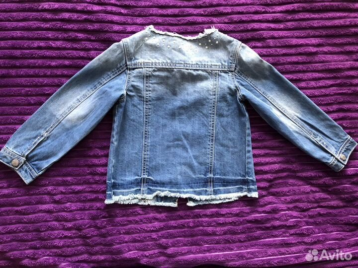 Джинсовая куртка для девочки 104