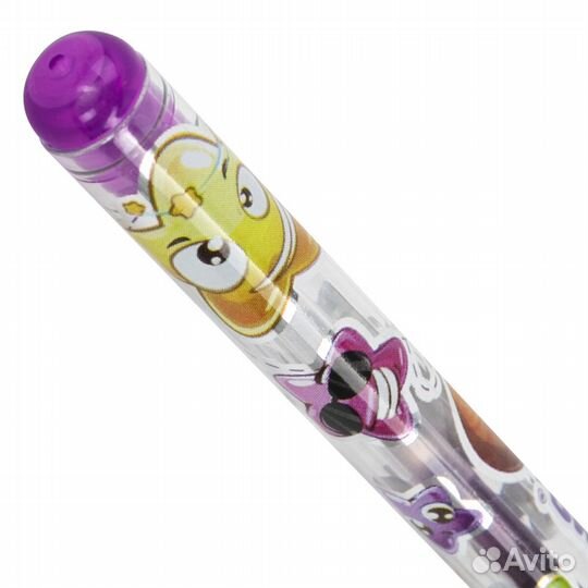 Ручки гелевые, 12 цветов, блестки