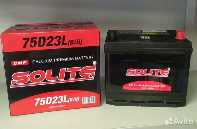 Аккумулятор Solite 65Ah 550A (EN). Корея