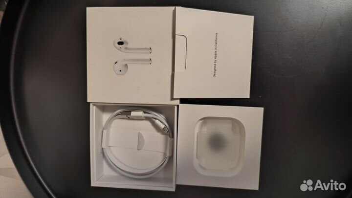 Коробка и комплект apple airpods 2 ростест