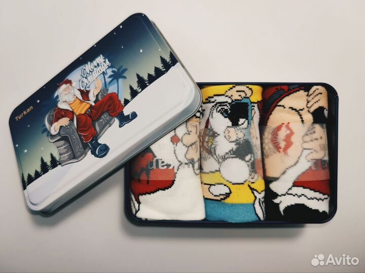 Новогодние подарочные носки