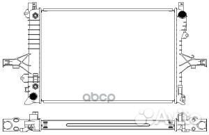 Радиатор системы охлажденияакппvolvo S60V70S80