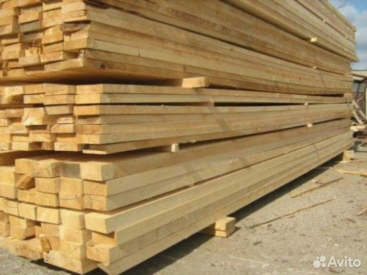 Доска обрезная ест. влаж. хвоя 2 сорт 50х100х6,0