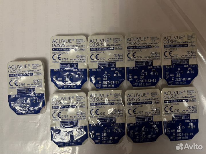 Линзы контактные acuvue oasys 1 day