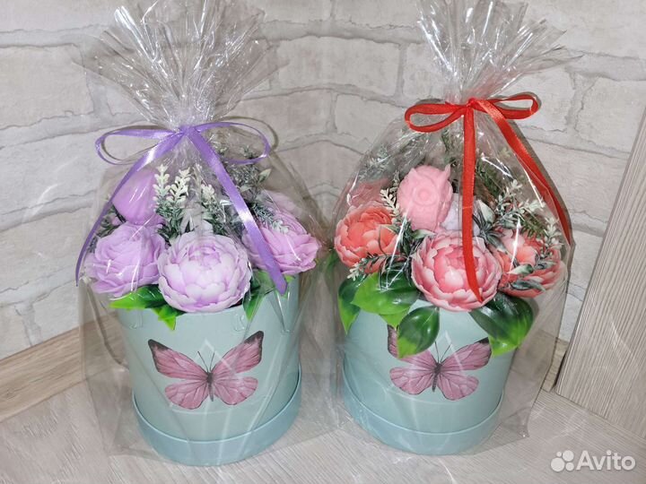 Букет цветов из мыла. Мыло ручной работы