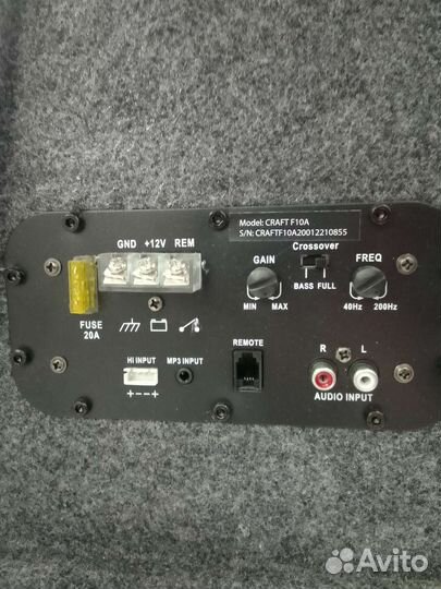 ACV Сабвуфер активный ACV craft F10A, 25см, 1200Вт