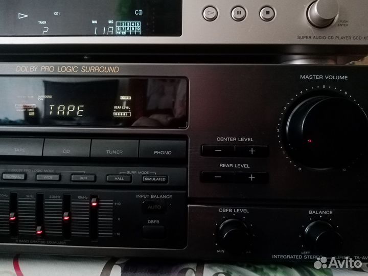 Усилитель Sony AV531, проигрыватель CD Sony 600