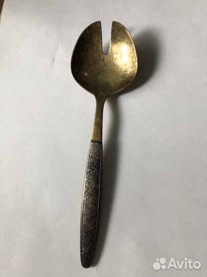Ложка с прорезью сервировочная СССР