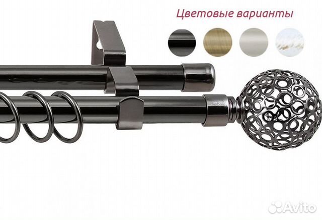 Кованые карнизы раздвижные для штор