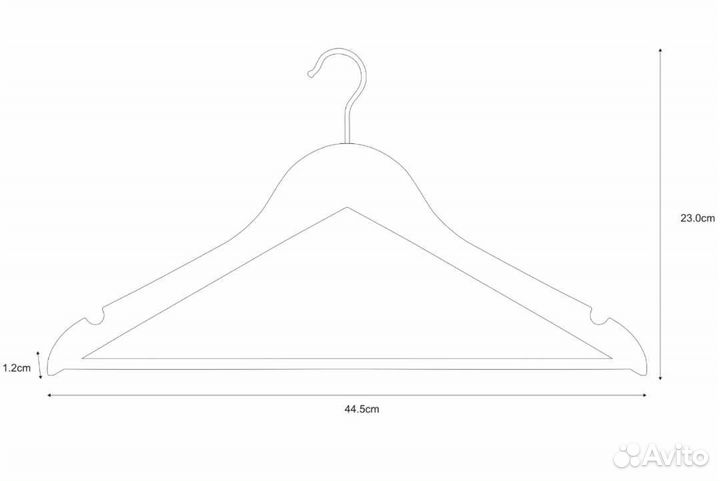 Вешалка для одежды деревянная