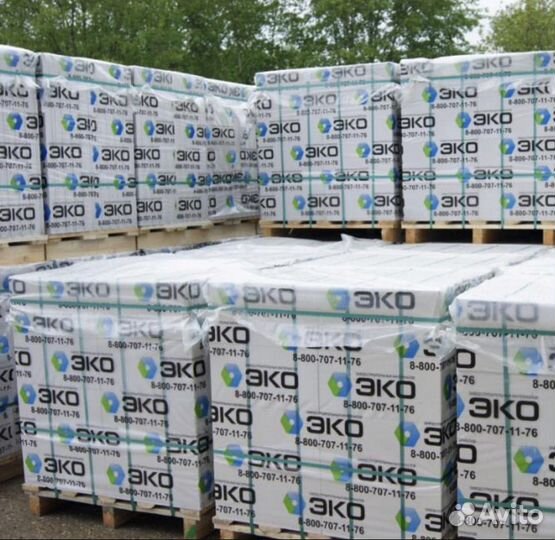 Блок из газобетона эко D600 B5,0 250x125x600