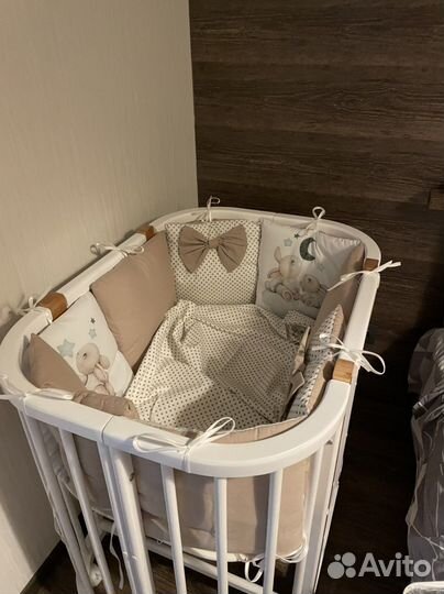 Бортики в детскую кроватку (комплект постельного)